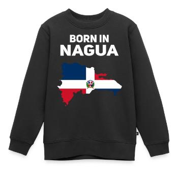 Dominikanische Republik - Kinder Premium Organic Sweatshirt - Schwarz - Vorne - AI Model Kid Female (0cm)