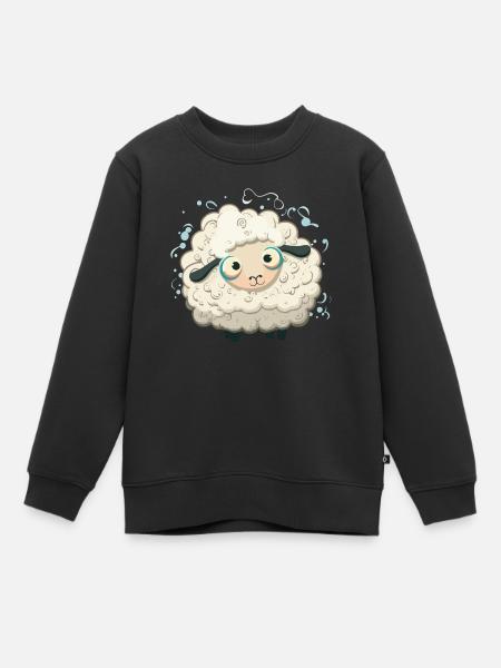 petits moutons - Sweat Premium enfant bio - noir