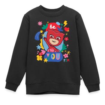 PJ Masks Be You With Owlette And Little Symbols - Kids Premium Organic Sweatshirt - black - Front - AI Model Kid Female (0cm)