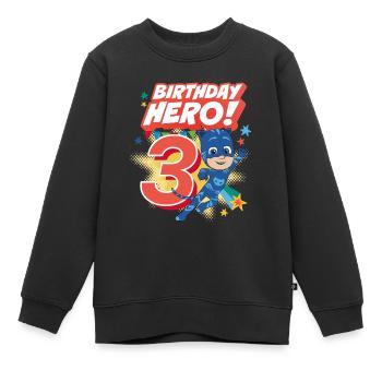 PJ Masks Catboy Birthday Hero 3 - Sweat Premium enfant bio - noir - Devant - AI Model Kid Female (0cm)