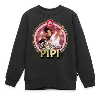 Emily In Paris La Dame Pipi Show Spectacle - Sweat Premium enfant bio - noir - Devant - AI Model Kid Female (0cm)