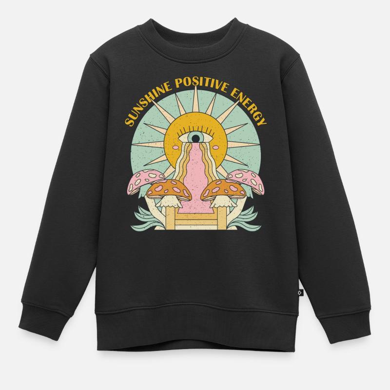 Graphique de motivation Sun Sunshine - Sweat Premium enfant bio - noir