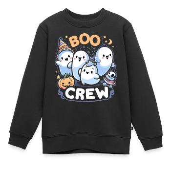Buh-Crew - Kinder Premium Organic Sweatshirt - Schwarz - Vorne - AI Model Kid Female (0cm)