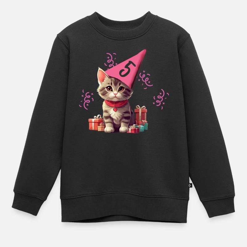 5e anniversaire 2019 - Sweat Premium enfant bio - noir