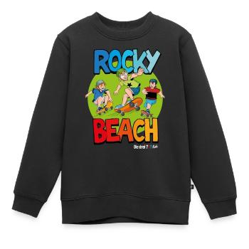 Die Drei ??? Kids Skateboard Fahren - Kinder Premium Organic Sweatshirt - Schwarz - Vorne - AI Model Kid Female (0cm)