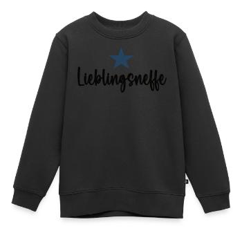 Lieblingsneffe Lieblings Neffen Bester Neffe - Kinder Premium Organic Sweatshirt - Schwarz - Vorne - AI Model Kid Female (0cm)
