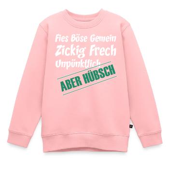 Frech - Kinder Premium Organic Sweatshirt - Rosa - Vorne - AI Model Kid Female (0cm)