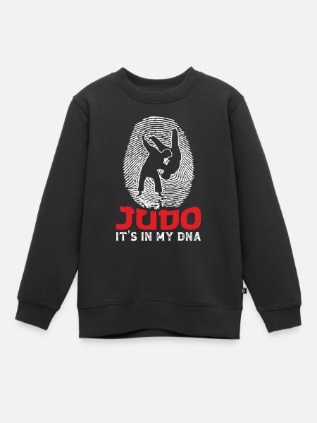 Judo It's in My DNA - Kinder Premium Organic Sweatshirt - Schwarz