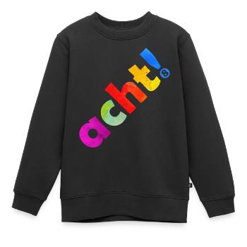 ACHT 8 JAHRE 8. GEBURTSTAG - Kinder Premium Organic Sweatshirt - Schwarz - Vorne - AI Model Kid Female (0cm)