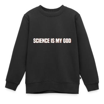 Atheismus Religion Glaube Atheisten Wissenschaft - Kinder Premium Organic Sweatshirt - Schwarz - Vorne - AI Model Kid Female (0cm)