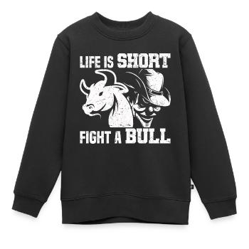 Rodeo - Kinder Premium Organic Sweatshirt - Schwarz - Vorne - AI Model Kid Female (0cm)
