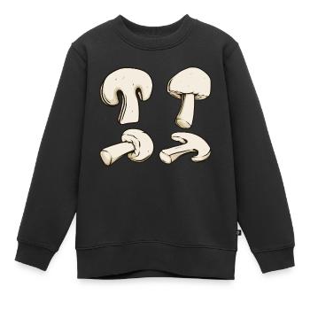 Pilze Suchen Zubehör Kostüm Pilz Outfit Champignon - Kinder Premium Organic Sweatshirt - Schwarz - Vorne - AI Model Kid Female (0cm)