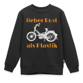 Moped 50ccm - Kinder Premium Organic Sweatshirt - Schwarz - Vorne - AI Model Kid Female (0cm)