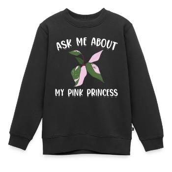 Planter - Sweat Premium enfant bio - noir - Devant - AI Model Kid Female (0cm)