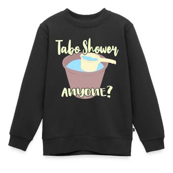 Tabo Shower Anyone? - Kinder Premium Organic Sweatshirt - Schwarz - Vorne - AI Model Kid Female (0cm)