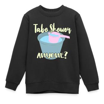 Tabo Shower Anyone? - Kinder Premium Organic Sweatshirt - Schwarz - Vorne - AI Model Kid Female (0cm)