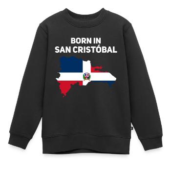 Dominikanische Republik - Kinder Premium Organic Sweatshirt - Schwarz - Vorne - AI Model Kid Female (0cm)