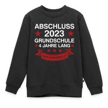 Grundschule Abschluss 2023 Grundschüler Geschenk - Kinder Premium Organic Sweatshirt - Schwarz - Vorne - AI Model Kid Female (0cm)
