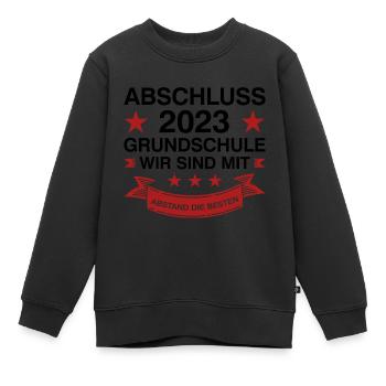 Grundschule Abschluss 2023 Grundschüler Geschenk - Kinder Premium Organic Sweatshirt - Schwarz - Vorne - AI Model Kid Female (0cm)