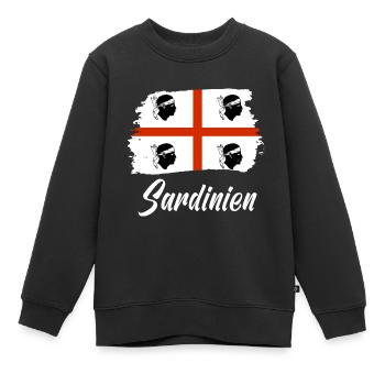 Sardinien Sardegna - Kinder Premium Organic Sweatshirt - Schwarz - Vorne - AI Model Kid Female (0cm)