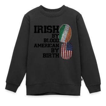 Irland Irisch Irische Wurzeln Geschenk - Kinder Premium Organic Sweatshirt - Schwarz - Vorne - AI Model Kid Female (0cm)