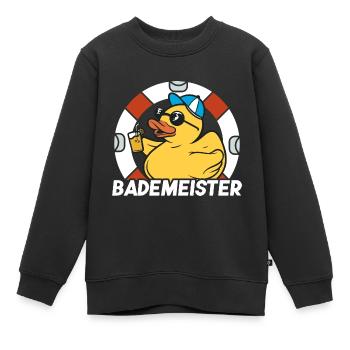Rettungsring Bademeister - Kinder Premium Organic Sweatshirt - Schwarz - Vorne - AI Model Kid Female (0cm)