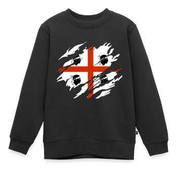 Sardinien Flagge - Kinder Premium Organic Sweatshirt - Schwarz - Vorne - AI Model Kid Female (0cm)
