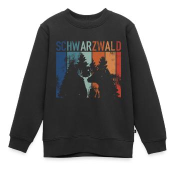 Schwarzwald - Kinder Premium Organic Sweatshirt - Schwarz - Vorne - AI Model Kid Female (0cm)