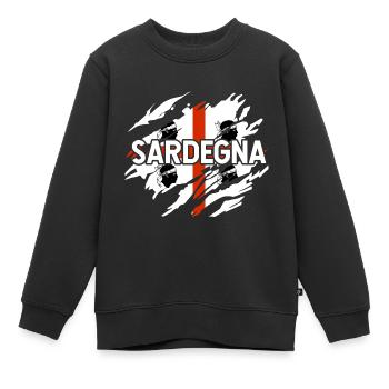 Sardinien Camping - Kinder Premium Organic Sweatshirt - Schwarz - Vorne - AI Model Kid Female (0cm)