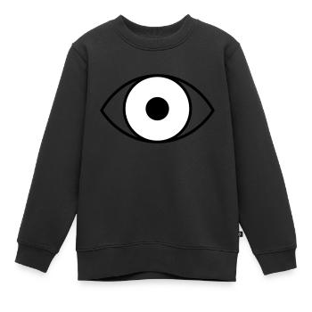 Ich sehe dich - Kinder Premium Organic Sweatshirt - Schwarz - Vorne - AI Model Kid Female (0cm)