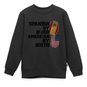 Spanisch Spanien Spanische Wurzeln Geschenk - Kinder Premium Organic Sweatshirt - Schwarz - Vorne - AI Model Kid Female (0cm)