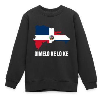 Dominikanische Republik - Kinder Premium Organic Sweatshirt - Schwarz - Vorne - AI Model Kid Female (0cm)