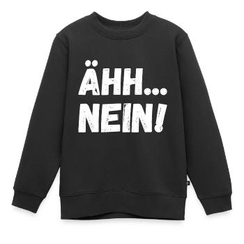Nein - Kinder Premium Organic Sweatshirt - Schwarz - Vorne - AI Model Kid Female (0cm)