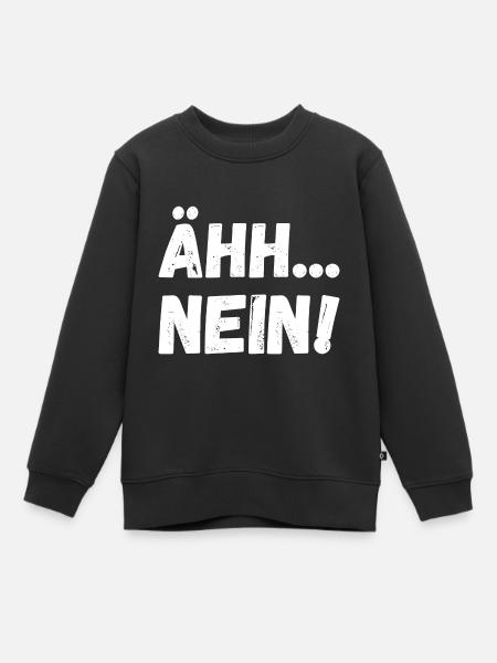 Nein - Kinder Premium Organic Sweatshirt - Schwarz