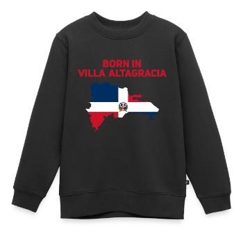Dominikanische Republik - Kinder Premium Organic Sweatshirt - Schwarz - Vorne - AI Model Kid Female (0cm)