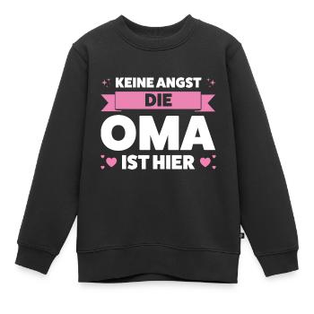 Oma Großmutter Großmütter Geschenk - Kinder Premium Organic Sweatshirt - Schwarz - Vorne - AI Model Kid Female (0cm)