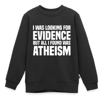 Atheismus - Kinder Premium Organic Sweatshirt - Schwarz - Vorne - AI Model Kid Female (0cm)