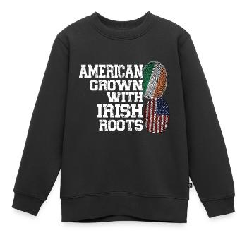 Irland Irisch Irische Wurzeln Geschenk - Kinder Premium Organic Sweatshirt - Schwarz - Vorne - AI Model Kid Female (0cm)