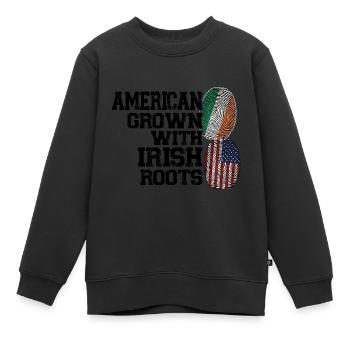 Irland Irisch Irische Wurzeln Geschenk - Kinder Premium Organic Sweatshirt - Schwarz - Vorne - AI Model Kid Female (0cm)