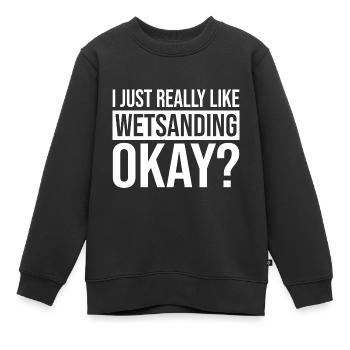 Peintres de véhicules - Sweat Premium enfant bio - noir - Devant - AI Model Kid Female (0cm)