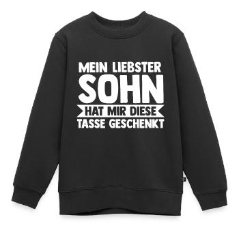 Sohn Familie Söhne Geschenk - Kinder Premium Organic Sweatshirt - Schwarz - Vorne - AI Model Kid Female (0cm)