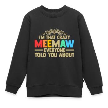 Omi Omi Familie Geschenk - Kinder Premium Organic Sweatshirt - Schwarz - Vorne - AI Model Kid Female (0cm)
