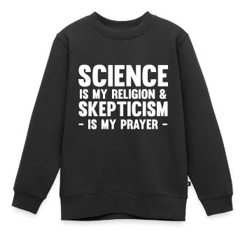 Atheismus - Kinder Premium Organic Sweatshirt - Schwarz - Vorne - AI Model Kid Female (0cm)