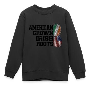 Irland Irisch Irische Wurzeln Geschenk - Kinder Premium Organic Sweatshirt - Schwarz - Vorne - AI Model Kid Female (0cm)