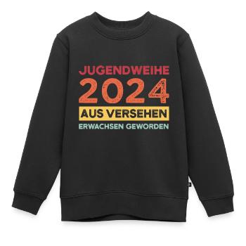 Jugendweihe 2024 Jugend Konfirmation Geschenk - Kinder Premium Organic Sweatshirt - Schwarz - Vorne - AI Model Kid Female (0cm)