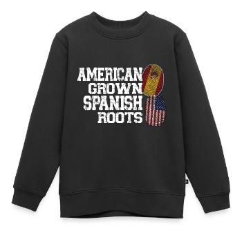 Spanisch Spanien Spanische Wurzeln Geschenk - Kinder Premium Organic Sweatshirt - Schwarz - Vorne - AI Model Kid Female (0cm)