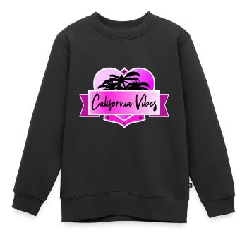 California Vibes - Kinder Premium Organic Sweatshirt - Schwarz - Vorne - AI Model Kid Female (0cm)