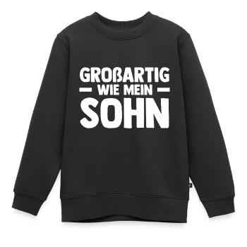 Sohn Familie Söhne Geschenk - Kinder Premium Organic Sweatshirt - Schwarz - Vorne - AI Model Kid Female (0cm)