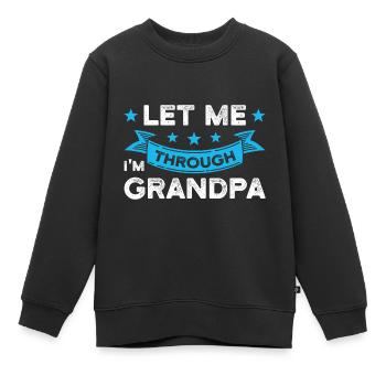 Großvater Großvater Großvater Geschenk - Kinder Premium Organic Sweatshirt - Schwarz - Vorne - AI Model Kid Female (0cm)