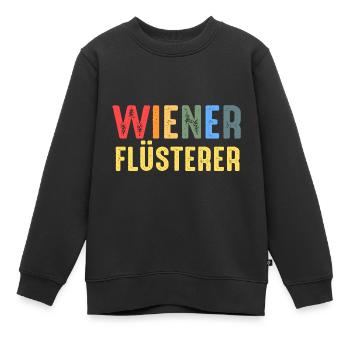 Schnitzel Wiener Schweineschnitzel Geschenk - Kinder Premium Organic Sweatshirt - Schwarz - Vorne - AI Model Kid Female (0cm)